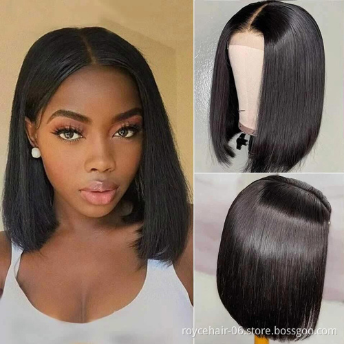 Wholesale Swiss T Shape Lace Front Wig For Women, Dropship Raw Brazilian Curly Human Hair Pre Plucked Transparent Lace Wigs